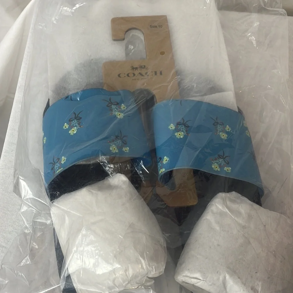 Brand New Coach Sport Slide With Ladybug Floral Print Size 8, 9, 10 - Picture 4 of 4